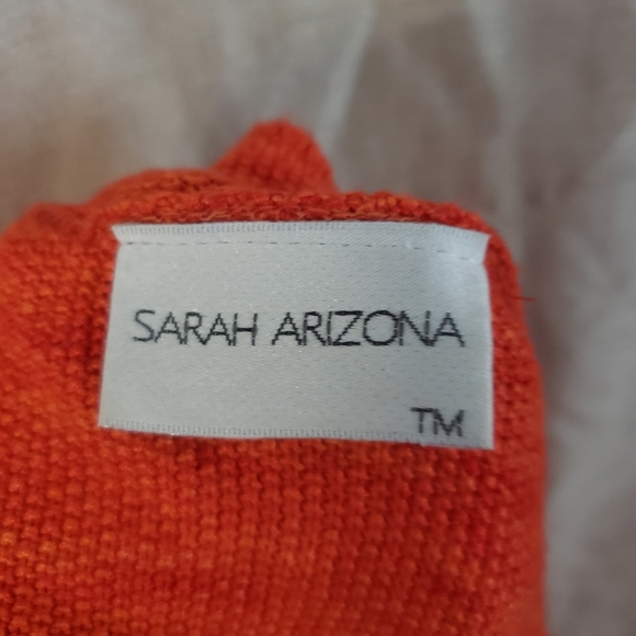 NWOT Sarah Arizona orange knit cardigan Womens Small - Picture 5 of 6